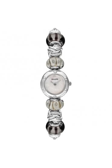 Accurist Ladies Silver Plated Charmed Watch LB1716