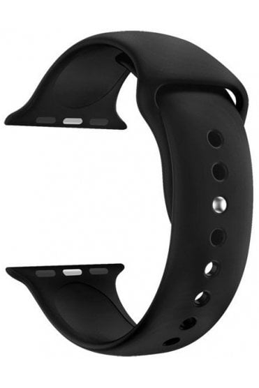 Apple Style 38/40/41mm Silicone Strap in BLACK S41482B