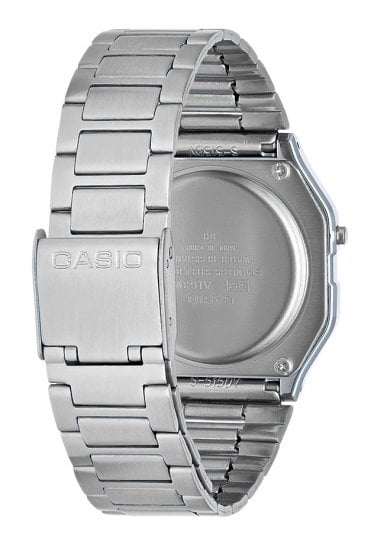 Casio A163WA-1QES Collection Stainless Steel Watch