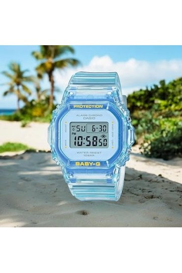 Casio Baby-G Transparent Blue Digital Watch BGD-565SJ-2ER