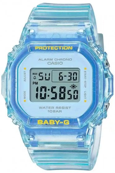 Casio Baby-G Transparent Blue Digital Watch BGD-565SJ-2ER