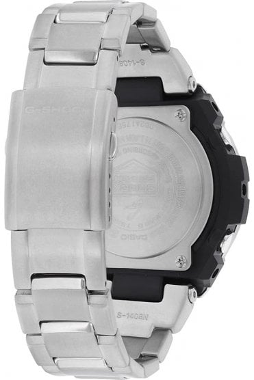 Casio G-Shock Black Dial Stainless Steel 53mm Watch GST-B100D-1AER
