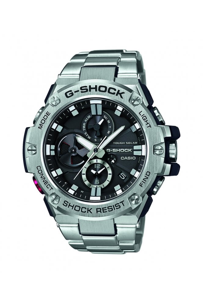 Casio  G-Shock Black Dial Stainless Steel 53mm Watch GST-B100D-1AER