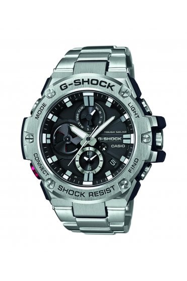 Casio G-Shock Black Dial Stainless Steel 53mm Watch GST-B100D-1AER