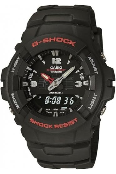 Casio G-shock Gents Black Strap Watch G-100-1BVMUR