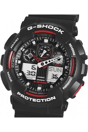Casio G-shock Gents Black Strap Watch GA-100-1A4ER
