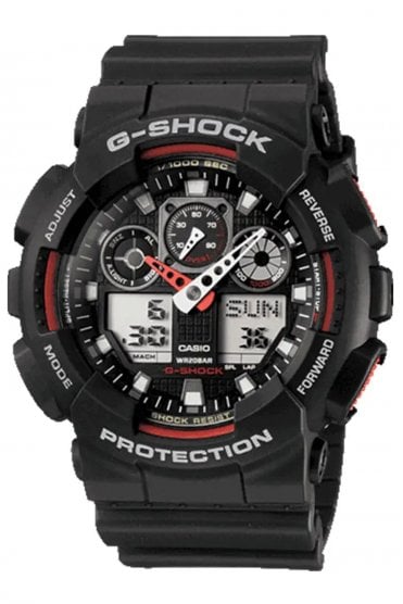 Casio G-shock Gents Black Strap Watch GA-100-1A4ER