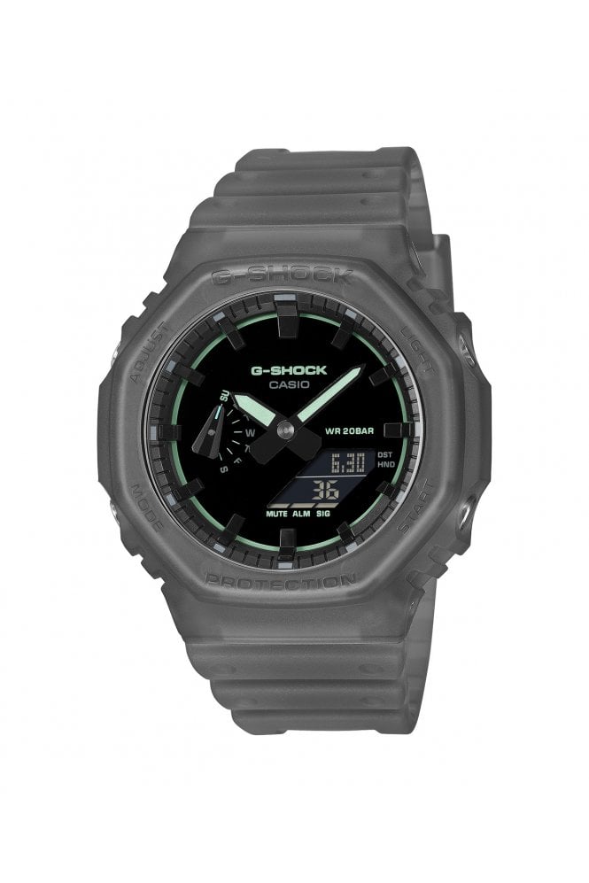 Casio  G-Shock Smokey Grey Resin Strap Watch GA-2100K-1AER