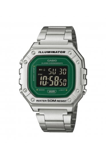 Casio Gents Green Face Series 43mm Sports Watch W-218HD-3AVEF