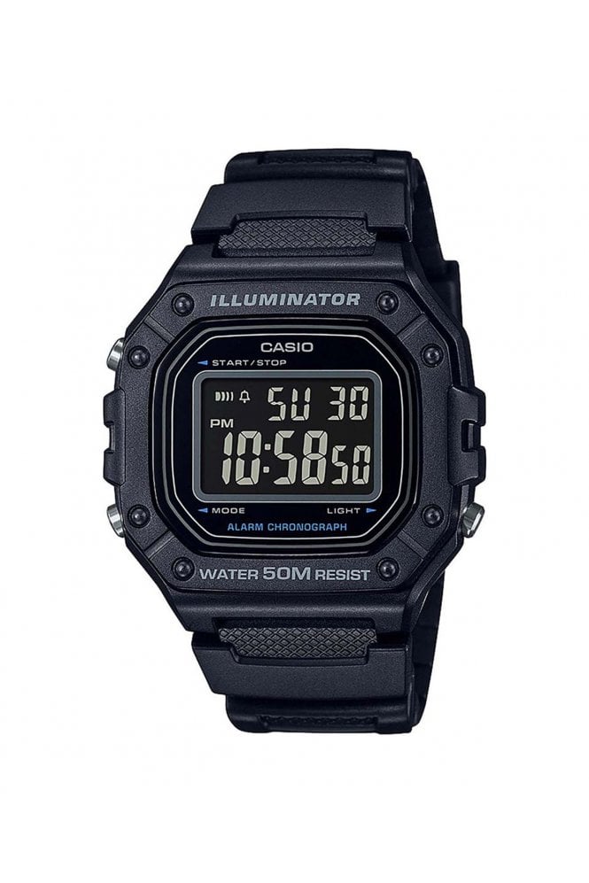 Casio  Gents Illuminator Alarm Watch W-218H-1BVEF