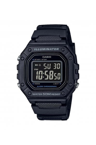 Casio Gents Illuminator Alarm Watch W-218H-1BVEF