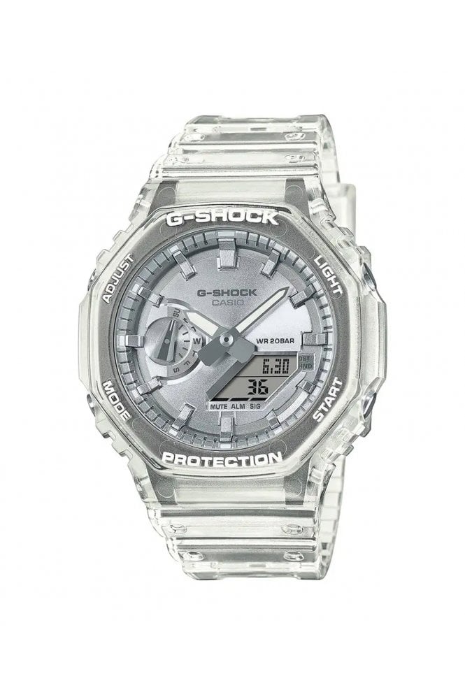 Casio  Gents Metallic Dial Series Silver G-Shock Watch GA-2100BM-7A8ER