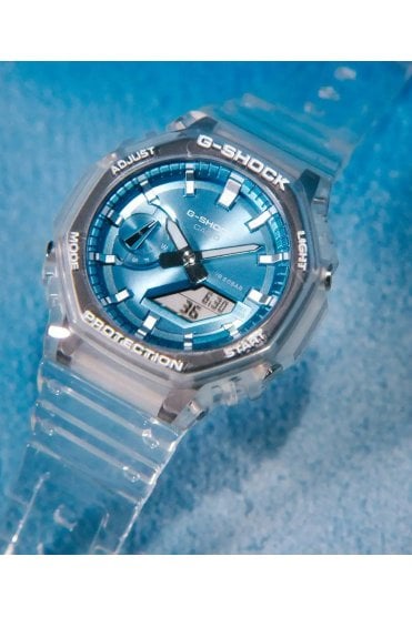 Casio Gents Metallic Dial Series Sky Blue G-Shock Watch GA-2100BM-7A2ER