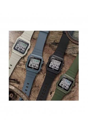 Casio Gents Vintage Five Alarm World Map Watch LF-30W-3AEF