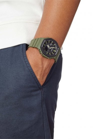 Casio Mens G-Shock Resin Strap Watch GA-2110SU-3AER