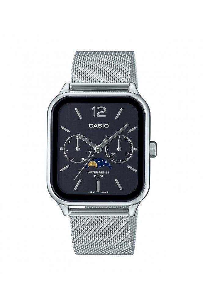 Casio  Timeless Collection Moonphase 34mm 5ATM Watch MTP-M305M-1AVER