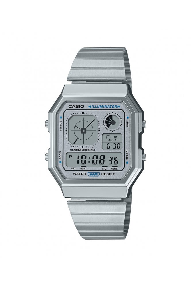 Casio  Vintage 34mm Retro Digital Watch A130WE-7AEF