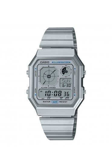 Casio Vintage 34mm Retro Digital Watch A130WE-7AEF