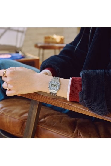 Casio Vintage Retro Digital Bracelet Watch A158WEA-7EF