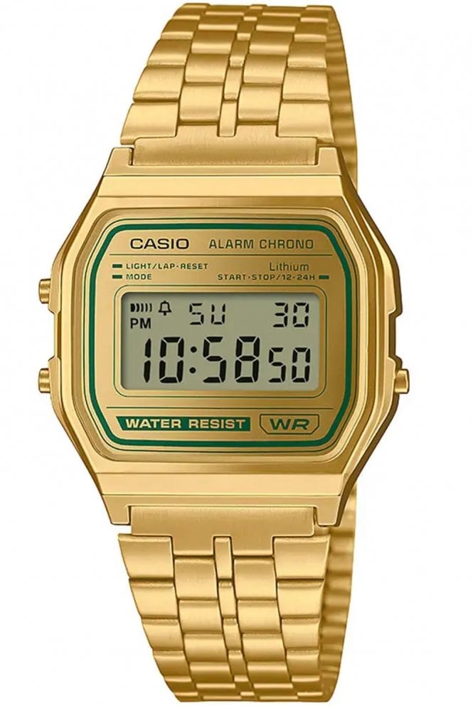 Casio  Vintage Retro Digital Bracelet Watch A158WEGV-9AEF