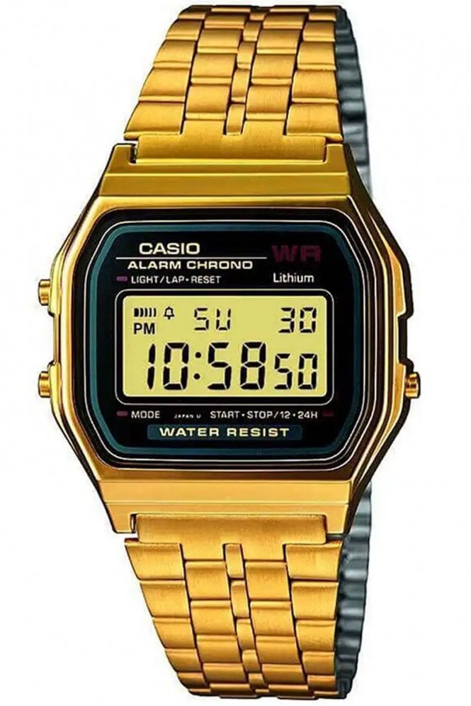 Casio  Vintage Retro Digital Bracelet Watch A159WGEA-1EF