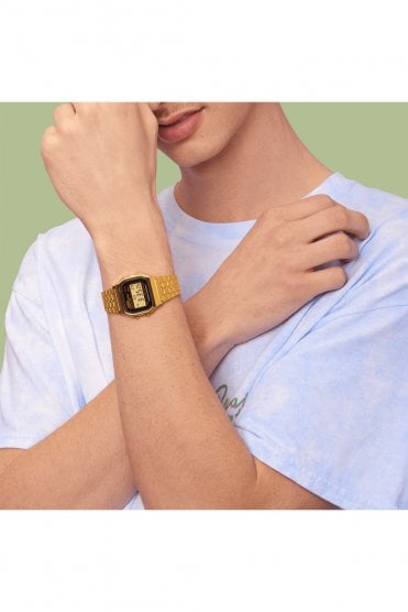 Casio Vintage Retro Digital Bracelet Watch A159WGEA-1EF