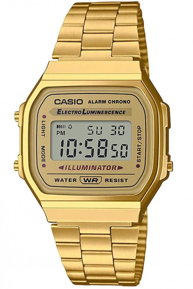 Casio  Vintage Retro Digital Bracelet Watch A168WG-9EF