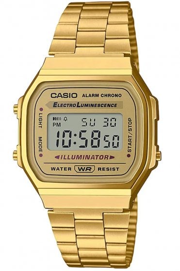 Casio Vintage Retro Digital Bracelet Watch A168WG-9EF