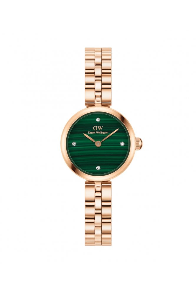 Daniel Wellington  Ladies Elan Lumine Malachite Rose Gold 22mm Dress Watch DW00100721