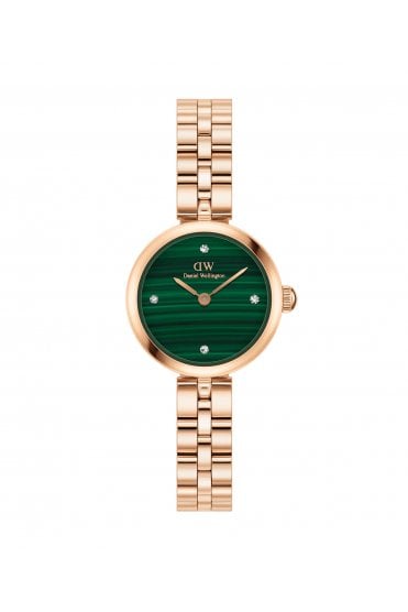 Daniel Wellington Ladies Elan Lumine Malachite Rose Gold 22mm Dress Watch DW00100721