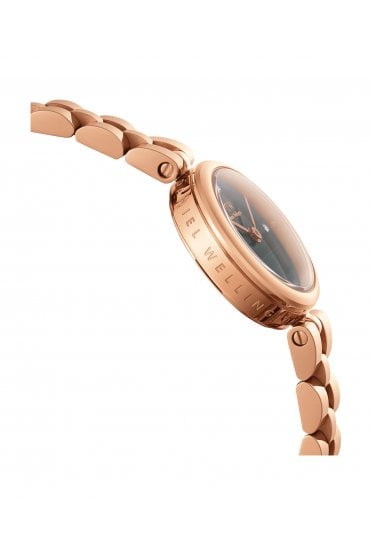 Daniel Wellington Ladies Elan Lumine Malachite Rose Gold 22mm Dress Watch DW00100721