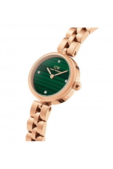 Daniel Wellington Ladies Elan Lumine Malachite Rose Gold 22mm Dress Watch DW00100721