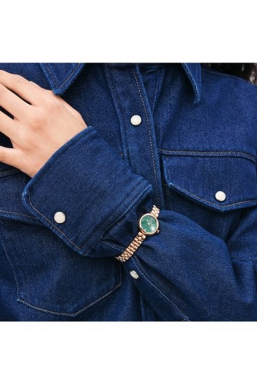 Daniel Wellington Ladies Elan Lumine Malachite Rose Gold 22mm Dress Watch DW00100721