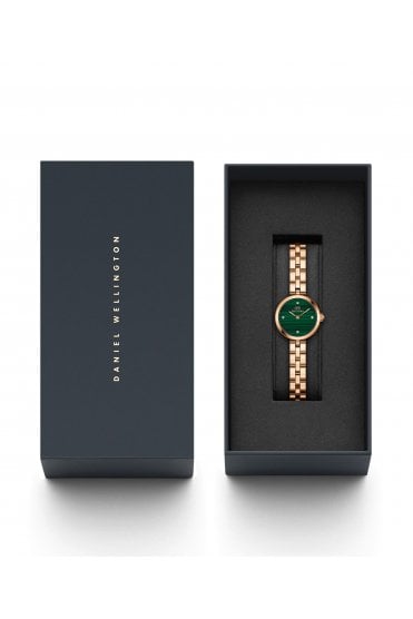 Daniel Wellington Ladies Elan Lumine Malachite Rose Gold 22mm Dress Watch DW00100721