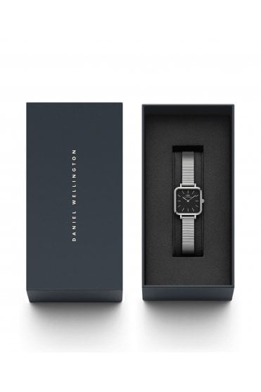 Daniel Wellington Ladies Quadro Studio Silver 22mm Dress Watch DW00100522