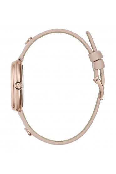 Furla Ladies Icon Shape 34mm Rose Gold Leather Strap Watch WW00032012L3