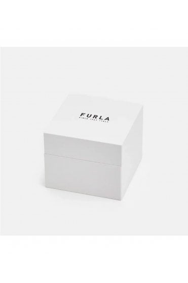 Furla Ladies Icon Shape 34mm Rose Gold Leather Strap Watch WW00032012L3