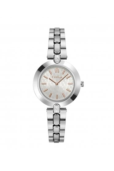 Furla Ladies Logo Links 34mm Stainless Steel Watch WW00002005L1