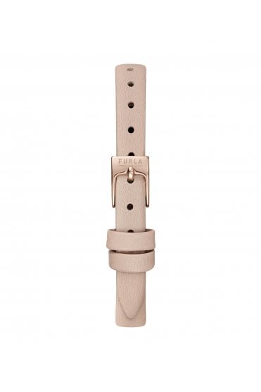 Furla Ladies New Pin 32mm Rose Gold Leather Strap Watch WW00018004L3
