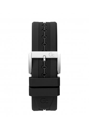 GC Gents DiverCode Black Silicone Strap 44mm Dress Watch Y63003G2MF