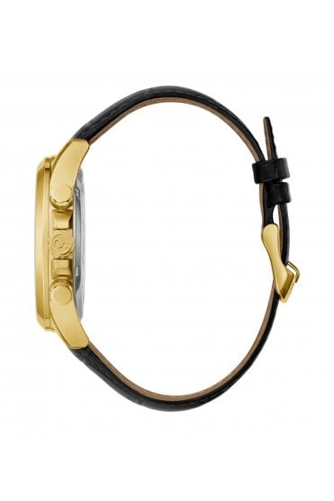 GC Gents Executive Chrono Black Leather Strap 44mm Dress Watch Y27010G2MF