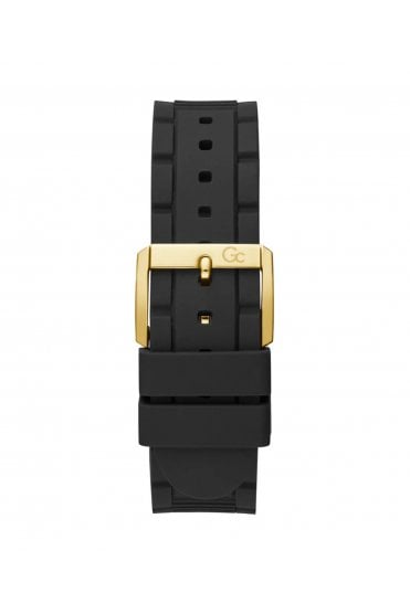 GC Gents Force Black Silicone Strap 44mm Dress Watch Y69005G2MF