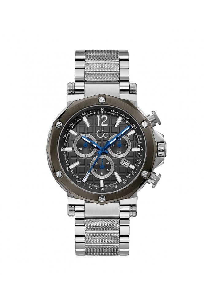 GC  Gents Spirit Chrono Silver-Tone Stainless Steel 44mm Dress Watch Y53006G5MF