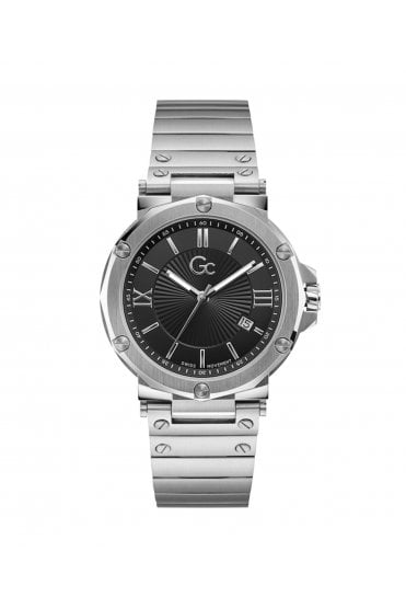 GC Gents Spirit Silver-Tone Stainless Steel 42mm Dress Watch Y61002G2MF