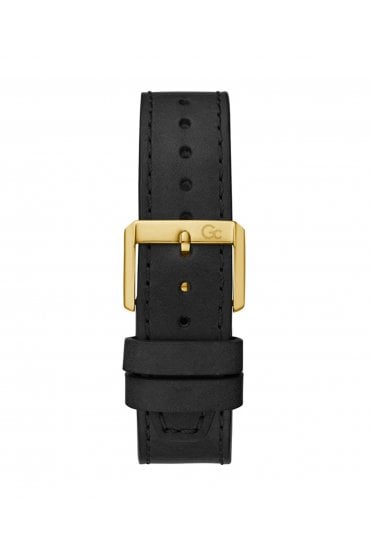 GC Gents UrbanCode Black Leather Strap 44mm Dress Watch Y54007G2MF