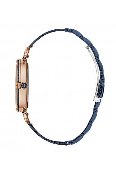 GC Ladies CableChic Blue Ion Coated Stainless Steel 36mm Dress Watch Y58008L7MF