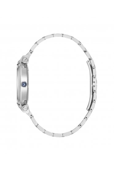 GC Ladies Fusion Lady Silver-Tone Stainless Steel 34mm Dress Watch Y96003L1MF