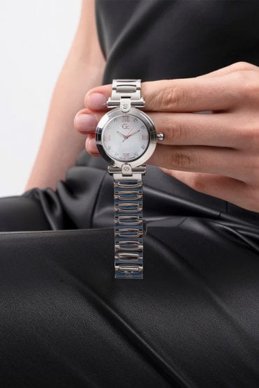 GC Ladies Fusion Lady Silver-Tone Stainless Steel 34mm Dress Watch Y96003L1MF