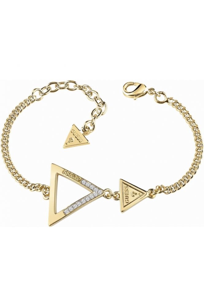 Guess  Gold Plated Iconic 3Angles Bracelet UBB83064-L