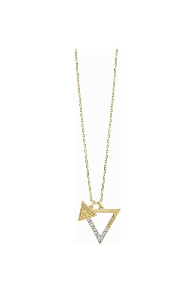Guess  Gold Plated Iconic 3Angles Necklace UBN83091